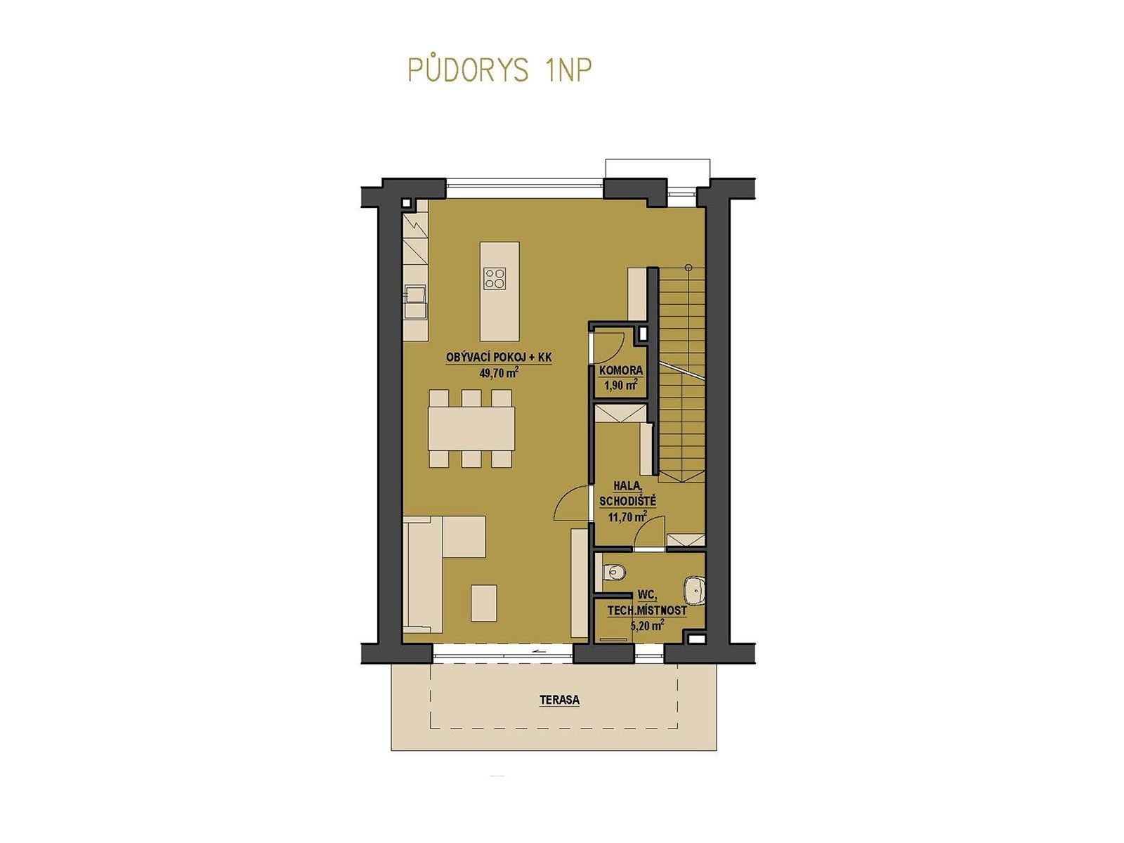 Prodej rodinný dům - Jehnice, Brno, 208 m²