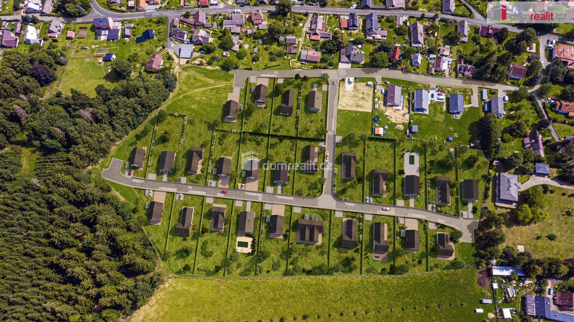 Prodej pozemek pro bydlení - Krásné, Tři Sekery, 1 165 m²