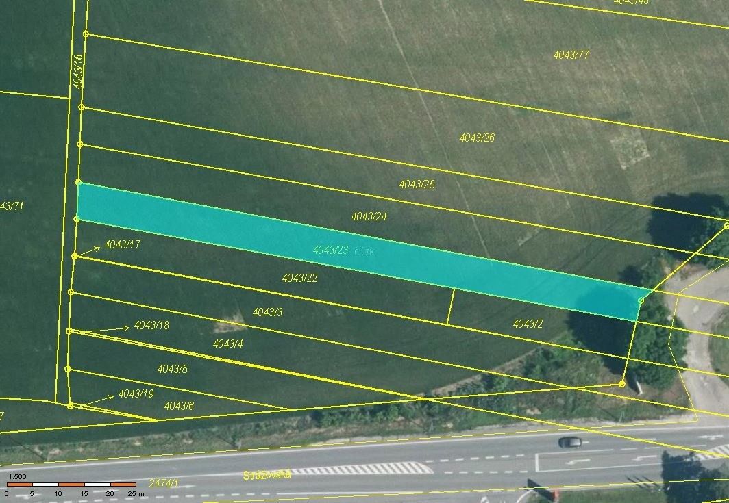 Zemědělské pozemky, Kyjov, 976 m²