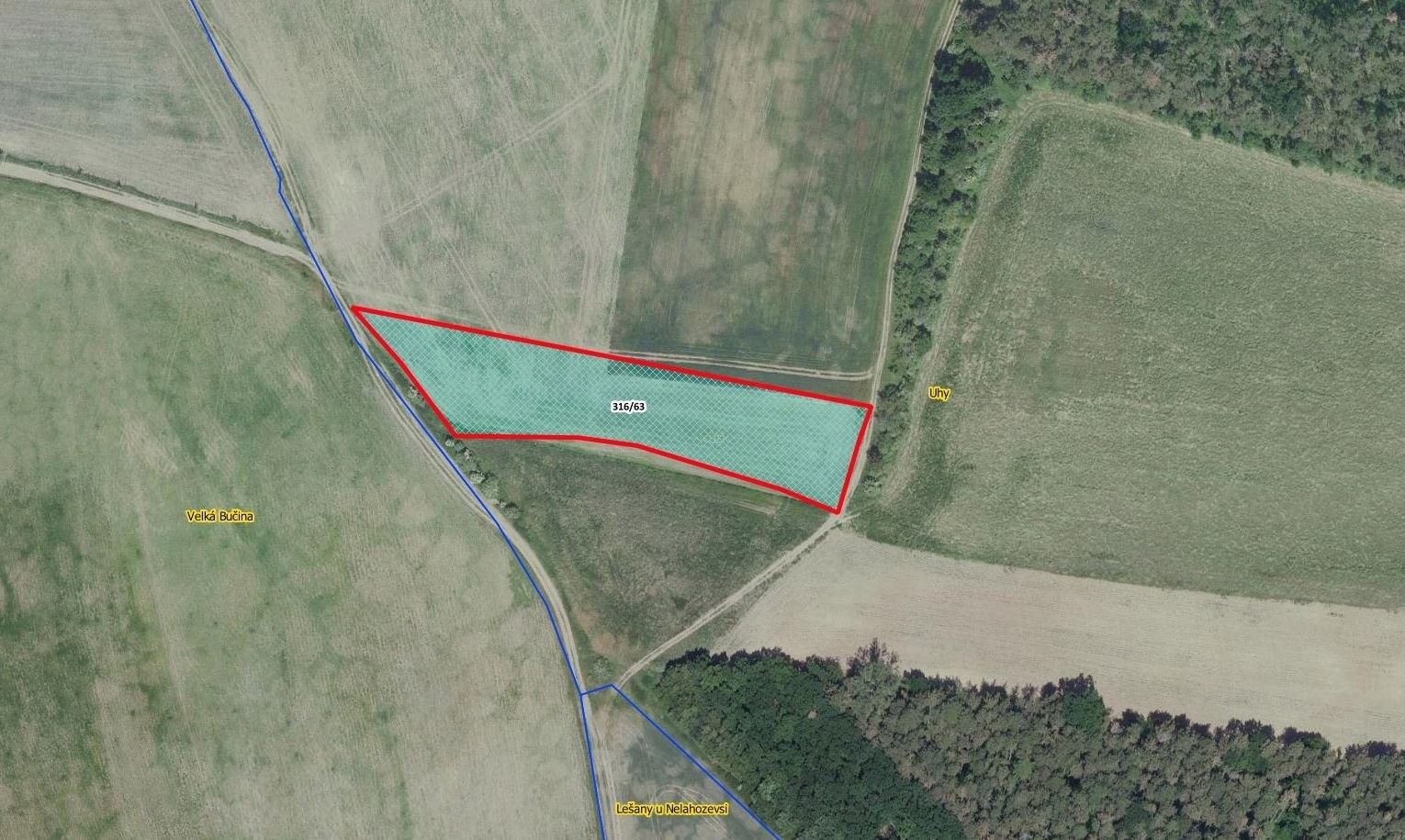 Zemědělské pozemky, Uhy, 4 613 m²