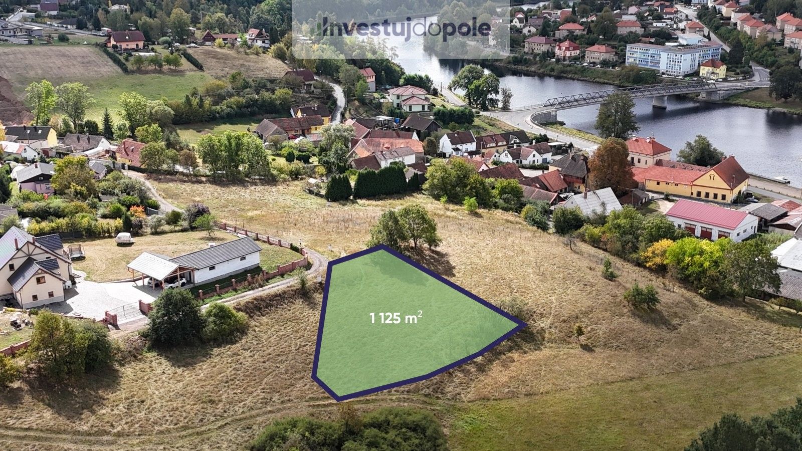 Pozemky pro bydlení, Kamýk nad Vltavou, 1 125 m²